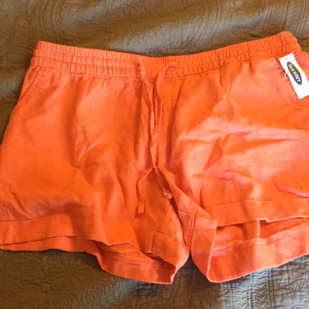 Old navy linen shorts L